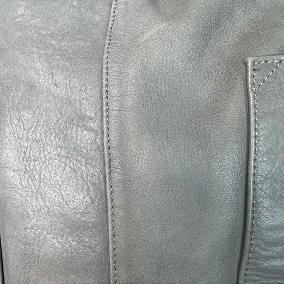 Sundance Simplicity Leather Slouch Shoulder Bag Mineral Grey - Picture 13 of 16